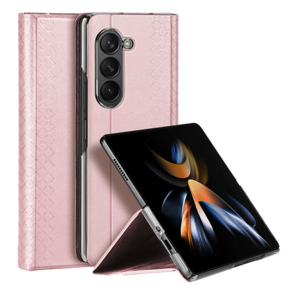 Dux Ducis Bril Series PU + TPU Phone Case (Pink) - For Samsung Galaxy Z Fold5 - MosAccessories.co.uk