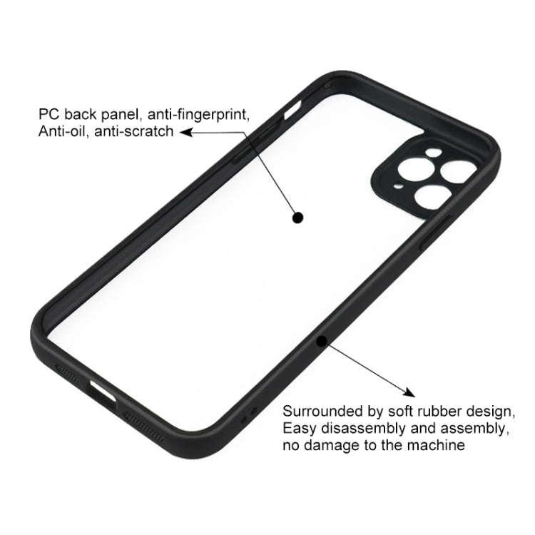 Frosted TPU + Transparent PC Phone Case - For iPhone 11 Pro