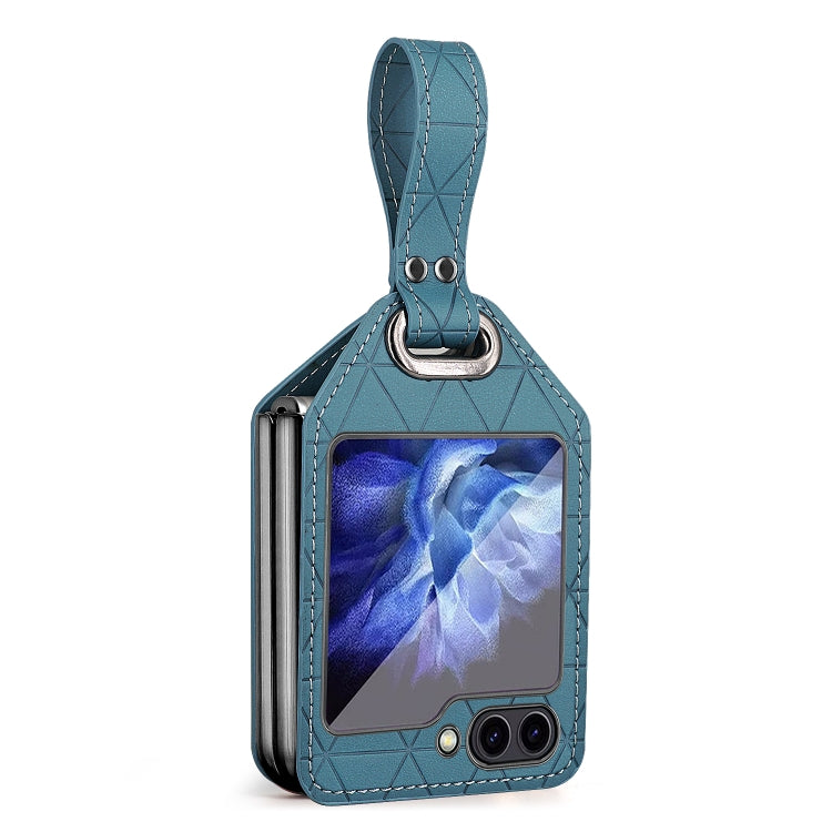 Rocky Series Wristband Holder PC Phone Case Green - For Samsung Galaxy Z Flip5 - MosAccessories.co.uk