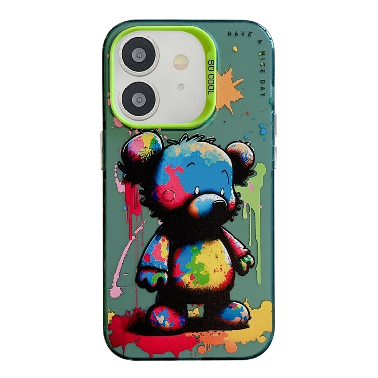 Animal Pattern Oil Painting Series PC + TPU Phone Case for iPhone 11 (Colourful Bear) - Mos Accessories