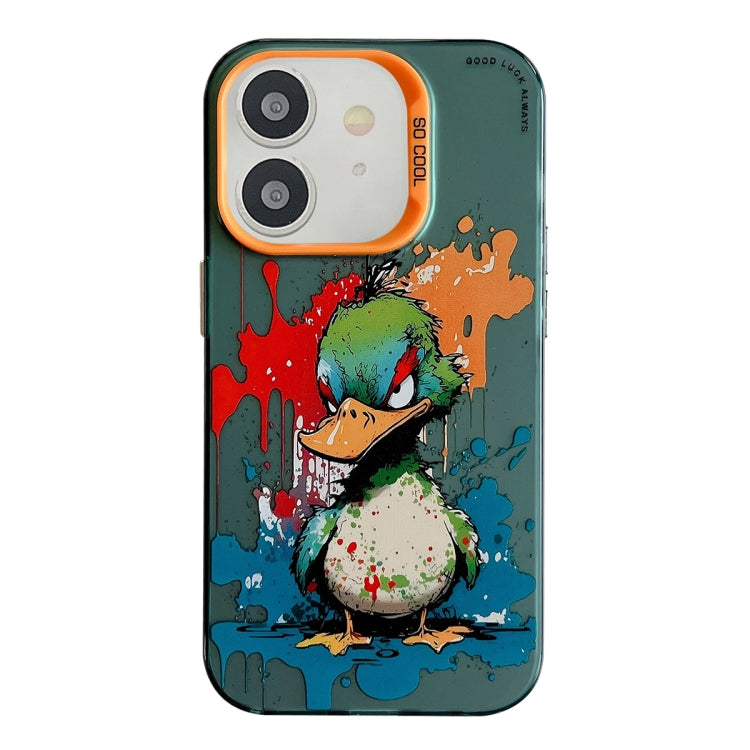 Animal Pattern Oil Painting Series PC + TPU Phone Case for iPhone 11 (Angry Duck) - Mos Accessories