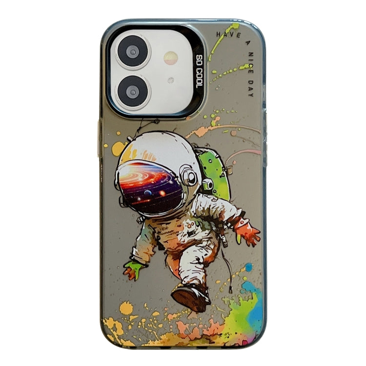Animal Pattern Oil Painting Series PC + TPU Phone Case for iPhone 11 (Astronaut) - Mos Accessories