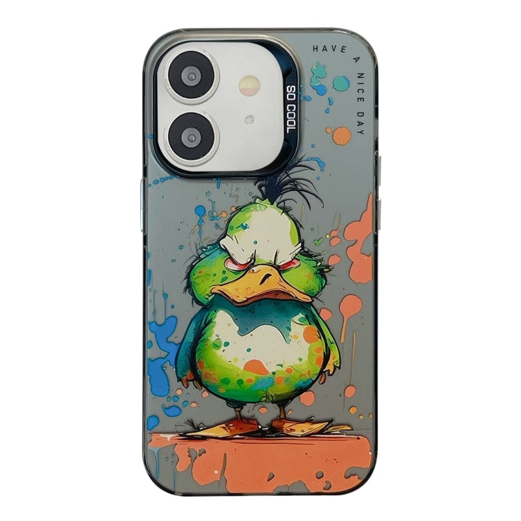 Animal Pattern Oil Painting Series PC + TPU Phone Case for iPhone 11 (Wrath Duck) - Mos Accessories