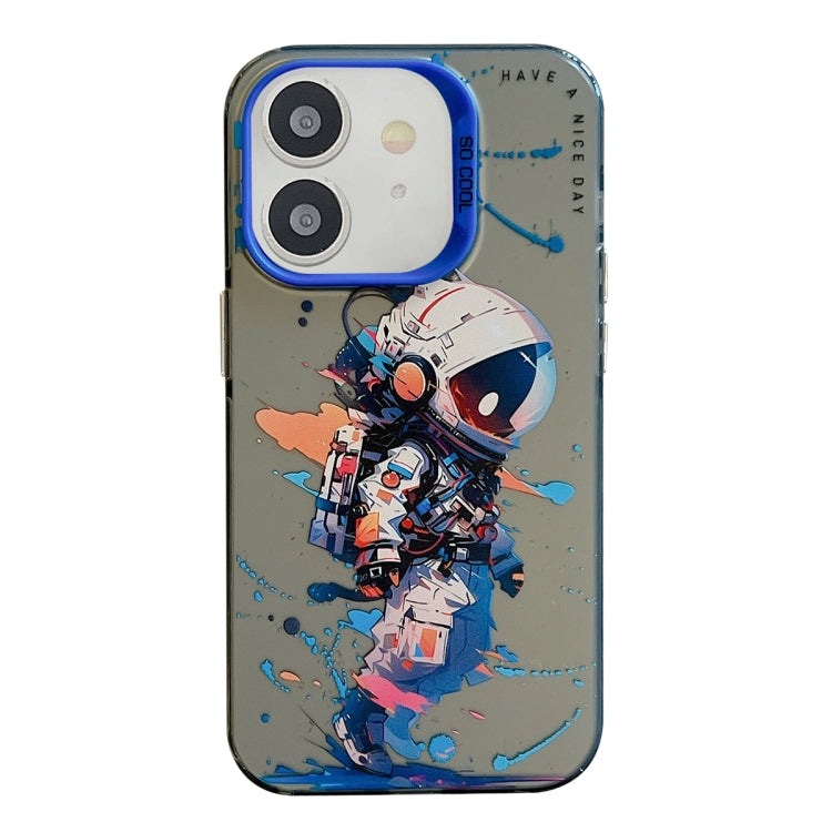 Animal Pattern Oil Painting Series PC + TPU Phone Case for iPhone 11 (Tattered Astronaut) - Mos Accessories