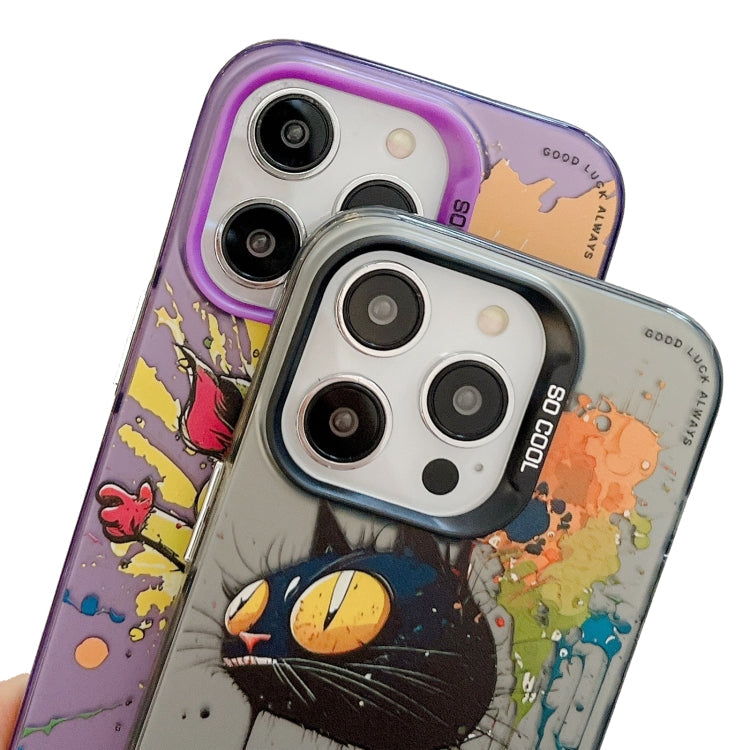 Animal Pattern Oil Painting Series PC + TPU Phone Case for iPhone 12 / 12 Pro / 12 Pro Max - Mos Accessories