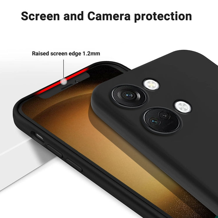 Solid Colour Liquid Silicone Phone Case - For OnePlus Nord CE 3 / Nord N300