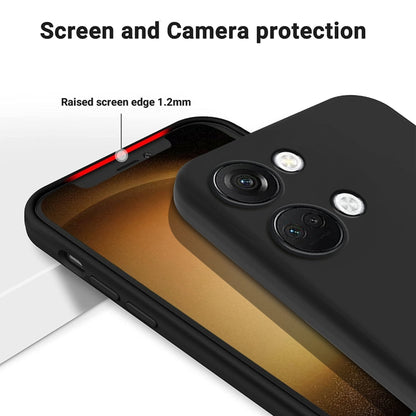 Solid Colour Liquid Silicone Phone Case - For OnePlus Nord CE 3 / Nord N300