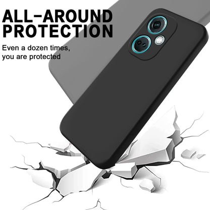 Pure Colour Liquid Silicone Shockproof Phone Case - For OnePlus Nord CE 3 / Nord N300