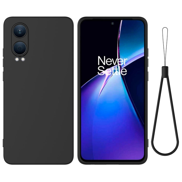 Pure Colour Liquid Silicone Shockproof Phone Case - For OnePlus Nord CE3 / Nord N300