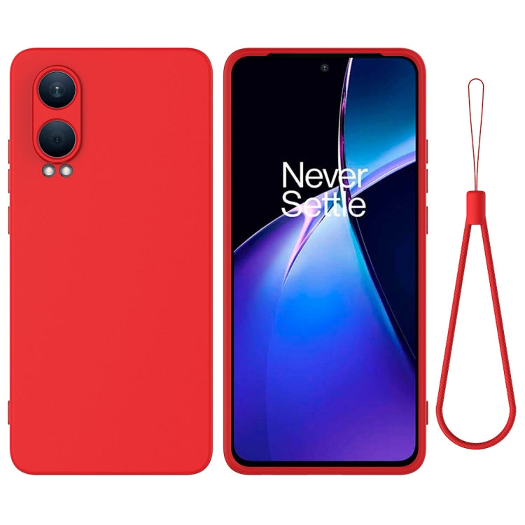 Pure Colour Liquid Silicone Shockproof Phone Case - For OnePlus Nord CE3 / Nord N300