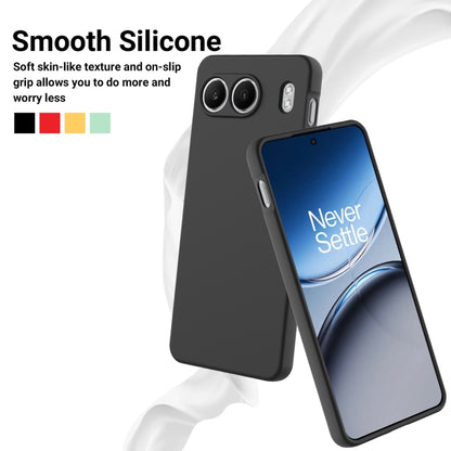 Pure Colour Liquid Silicone Shockproof Phone Case - For OnePlus Nord CE 3 / Nord N300