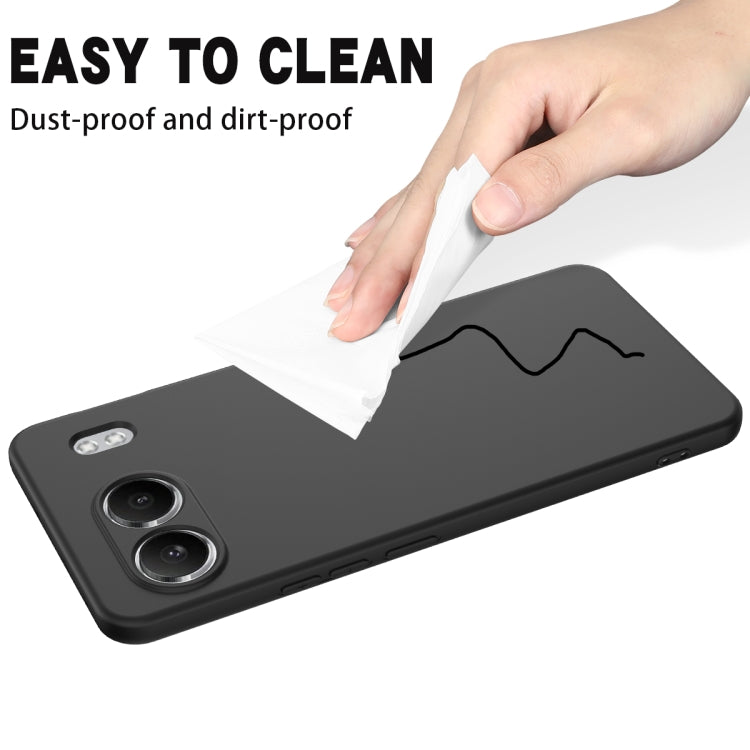 Pure Colour Liquid Silicone Shockproof Phone Case - For OnePlus Nord CE 3 / Nord N300