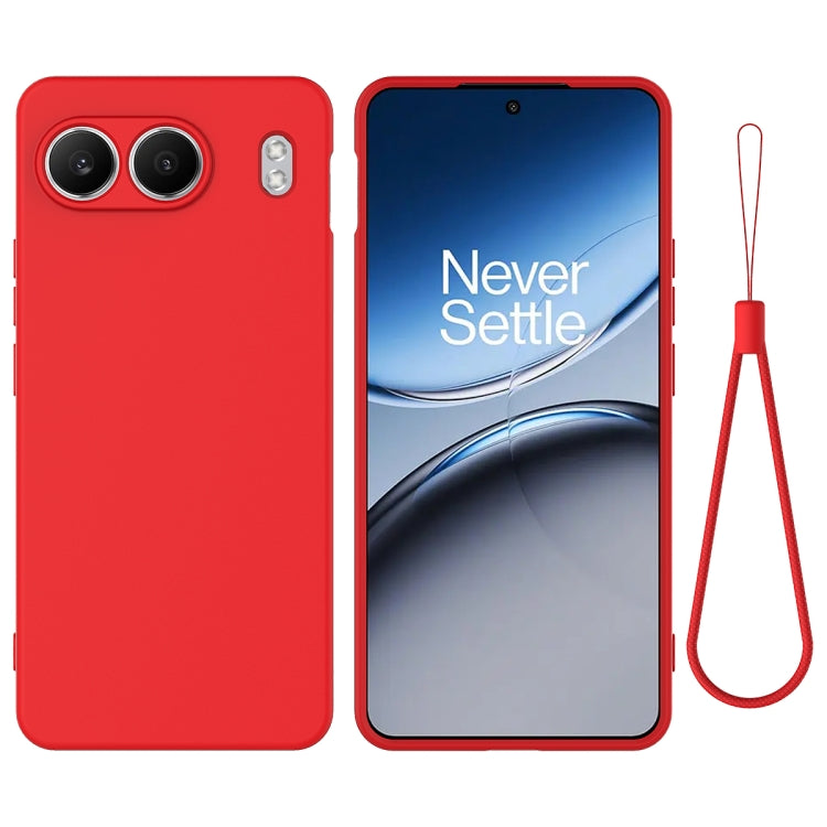 Pure Colour Liquid Silicone Shockproof Phone Case - For OnePlus 13R / 13 / Ace 5 / 5 Pro / Nord 4 / Nord CE4 Lite / Nord CE4 / Nord N30 SE
