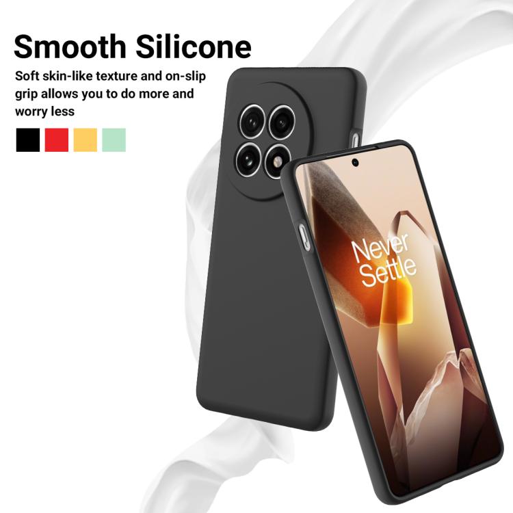 Pure Colour Liquid Silicone Shockproof Phone Case - For OnePlus 13R / 13 / Ace 5 / 5 Pro / Nord 4 / Nord CE4 Lite / Nord CE4 / Nord N30 SE