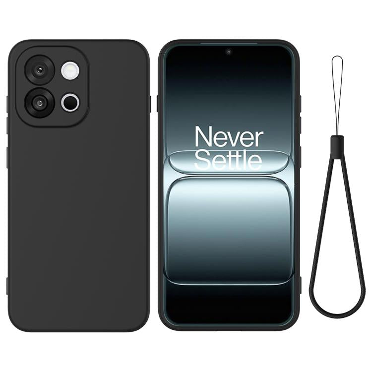 Pure Colour Liquid Silicone Shockproof Phone Case - For OnePlus Nord CE 3 / Nord N300