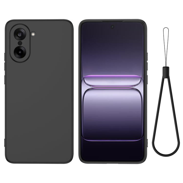 Pure Colour Liquid Silicone Shockproof Phone Case - For OnePlus Nord CE 3 / Nord N300