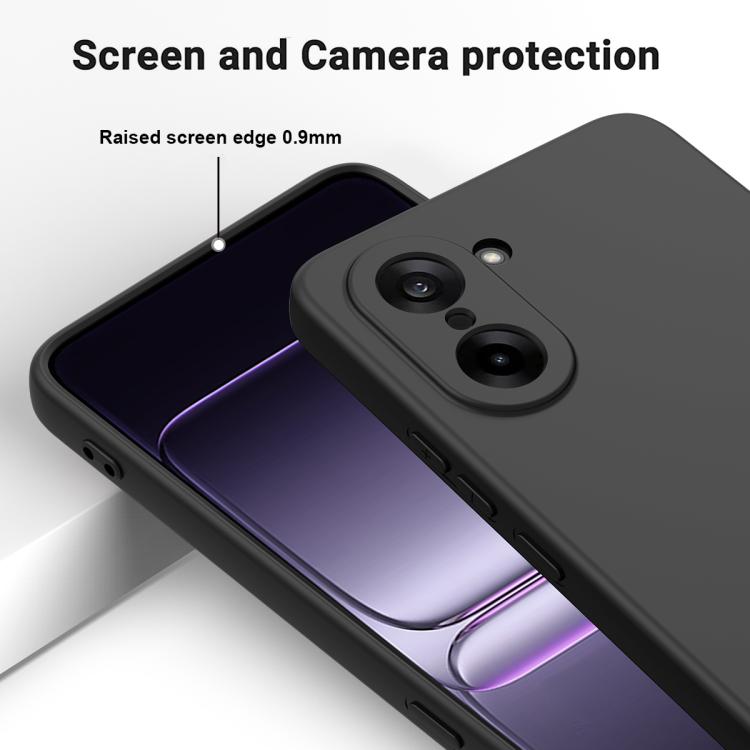 Pure Colour Liquid Silicone Shockproof Phone Case - For OnePlus Nord CE 3 / Nord N300