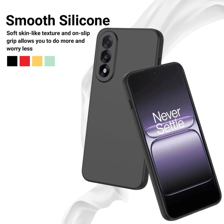 Pure Colour Liquid Silicone Shockproof Phone Case - For OnePlus Nord CE 3 / Nord N300