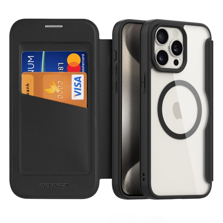 Dux Ducis Skin X Pro Series MagSafe PC + TPU Phone PU Leather Case - For iPhone 15 Pro Max / 15 Pro