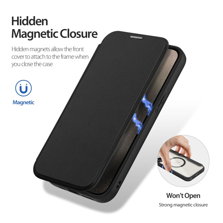Dux Ducis Skin X Pro Series MagSafe PC + TPU Phone PU Leather Case - For iPhone 15 Pro Max / 15 Pro