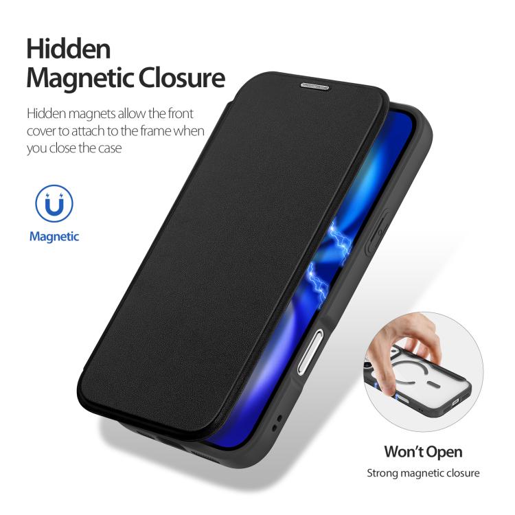 Dux Ducis Skin X Pro Series MagSafe PC + TPU Phone PU Leather Case - For iPhone 17 & 16 Series