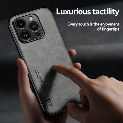 Skin Feel Magnetic Leather Back Phone Case - iPhone 15 Plus - mosaccessories