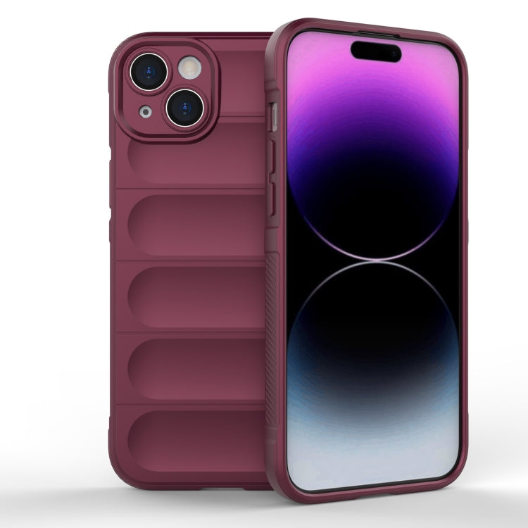 Magic Shield TPU + Flannel Phone Case - For iPhone 15 Pro / 15 Plus / 16 Plus