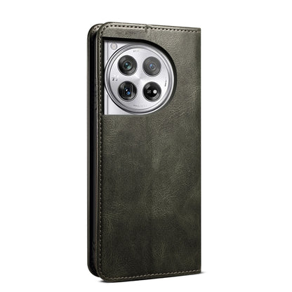 Oil Wax Crazy Horse Texture PU Leather Phone Case - For OnePlus Ace 3 / 12 / Ace 2V / Nord 3