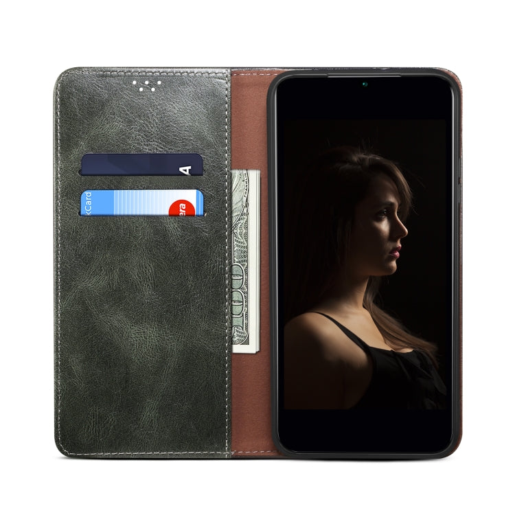 Oil Wax Crazy Horse Texture PU Leather Phone Case - For OnePlus Ace 3 / 12 / Ace 2V / Nord 3