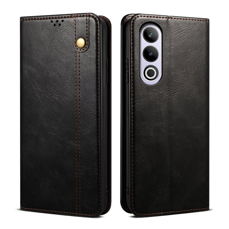 Oil Wax Crazy Horse Texture PU Leather Phone Case - For OnePlus Ace 3 / 12 / Ace 2V / Nord 3