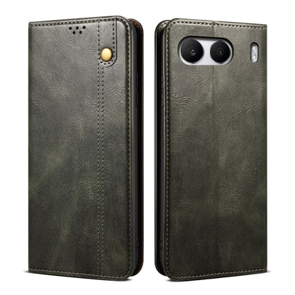 Oil Wax Crazy Horse Texture PU Leather Phone Case - For OnePlus 13T / 13 / 4 / Ace 3 Pro / Ace 3V / Nord CE4