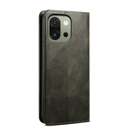 Oil Wax Crazy Horse Texture PU Leather Phone Case - For OnePlus 13T / 13 / 4 / Ace 3 Pro / Ace 3V / Nord CE4