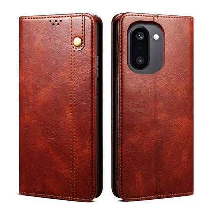 Oil Wax Crazy Horse Texture PU Leather Phone Case - For OnePlus 13T / 13 / 4 / Ace 3 Pro / Ace 3V / Nord CE4