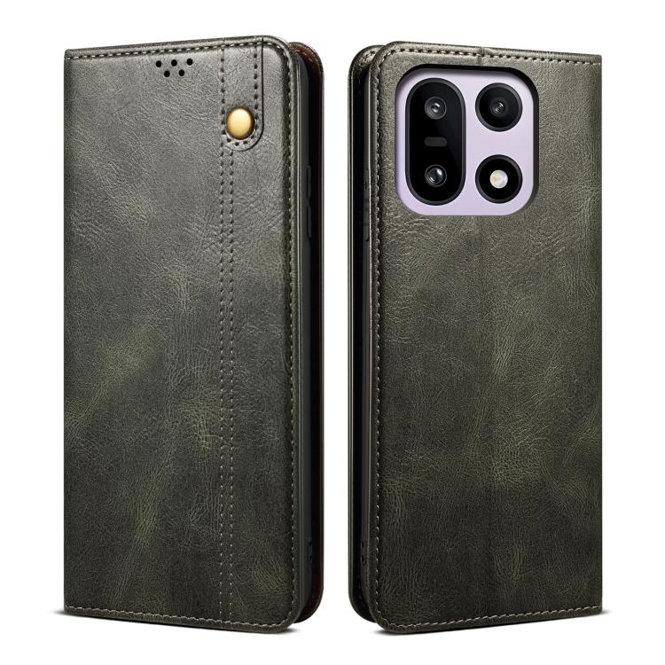 Oil Wax Crazy Horse Texture PU Leather Phone Case - For OnePlus 13T / 13 / 4 / Ace 3 Pro / Ace 3V / Nord CE4