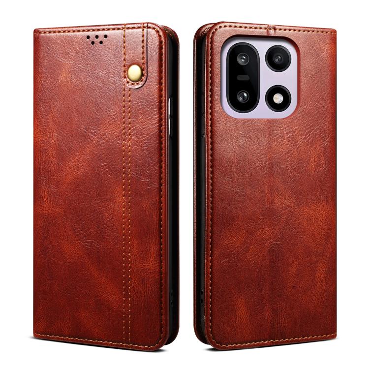 Oil Wax Crazy Horse Texture PU Leather Phone Case - For OnePlus 13T / 13 / 4 / Ace 3 Pro / Ace 3V / Nord CE4