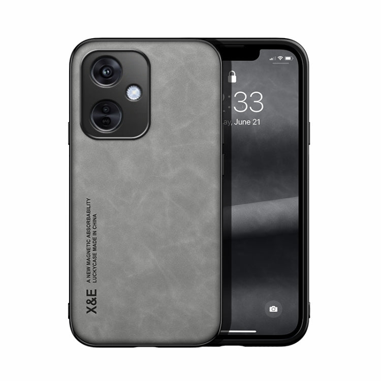 Skin Feel Magnetic PU Leather Back Phone Case - For Oppo K11x / Find X8 Pro / OnePlus Nord CE3 / CE3 Lite