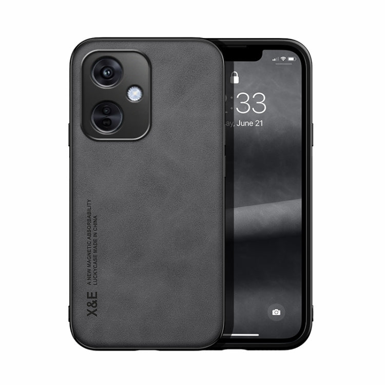 Skin Feel Magnetic PU Leather Back Phone Case - For Oppo K11x / Find X8 Pro / OnePlus Nord CE3 / CE3 Lite