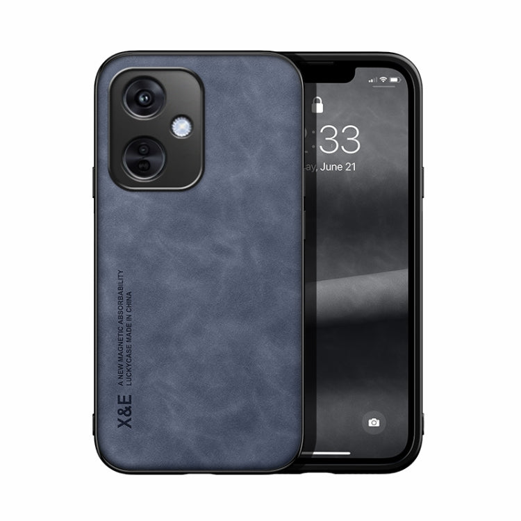 Skin Feel Magnetic PU Leather Back Phone Case - For Oppo K11x / Find X8 Pro / OnePlus Nord CE3 / CE3 Lite