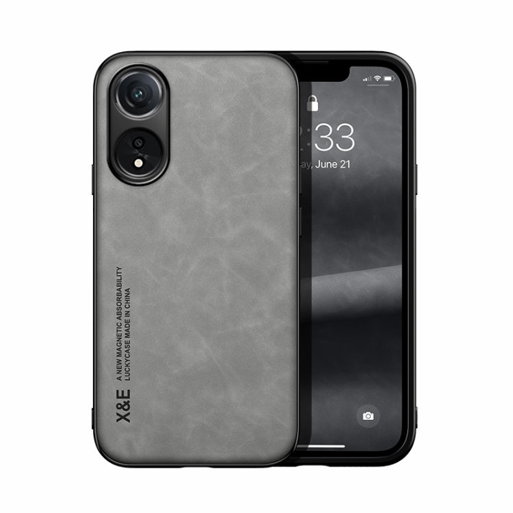 Skin Feel Magnetic PU Leather Back Phone Case - For Oppo K11x / Find X8 Pro / OnePlus Nord CE3 / CE3 Lite