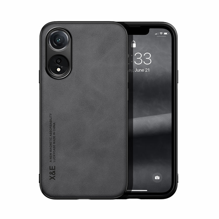 Skin Feel Magnetic PU Leather Back Phone Case - For Oppo K11x / Find X8 Pro / OnePlus Nord CE3 / CE3 Lite