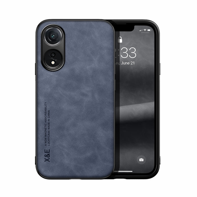 Skin Feel Magnetic PU Leather Back Phone Case - For Oppo K11x / Find X8 Pro / OnePlus Nord CE3 / CE3 Lite