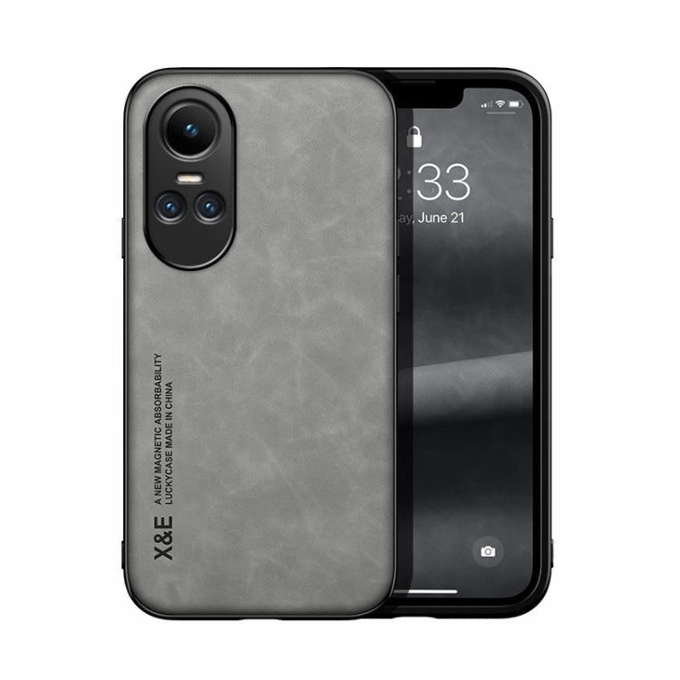 Skin Feel Magnetic PU Leather Back Phone Case - For Oppo K11x / Find X8 Pro / OnePlus Nord CE3 / CE3 Lite
