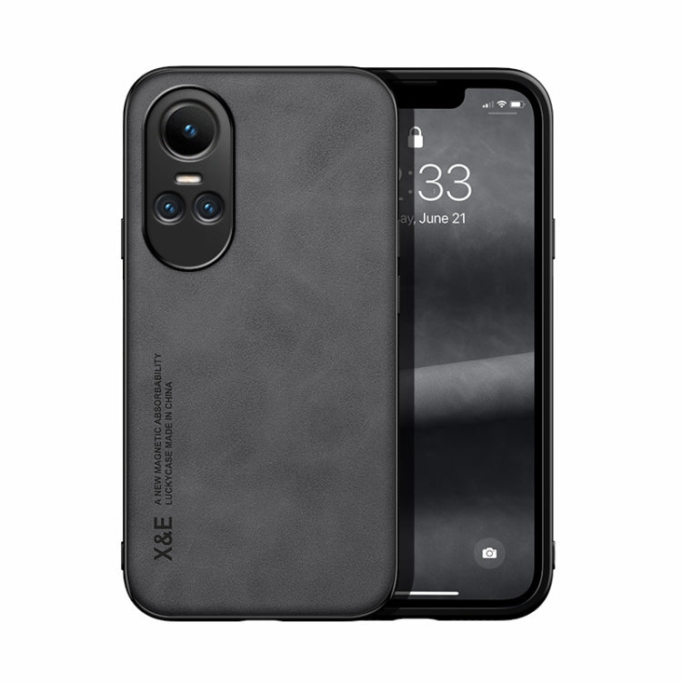 Skin Feel Magnetic PU Leather Back Phone Case - For Oppo K11x / Find X8 Pro / OnePlus Nord CE3 / CE3 Lite