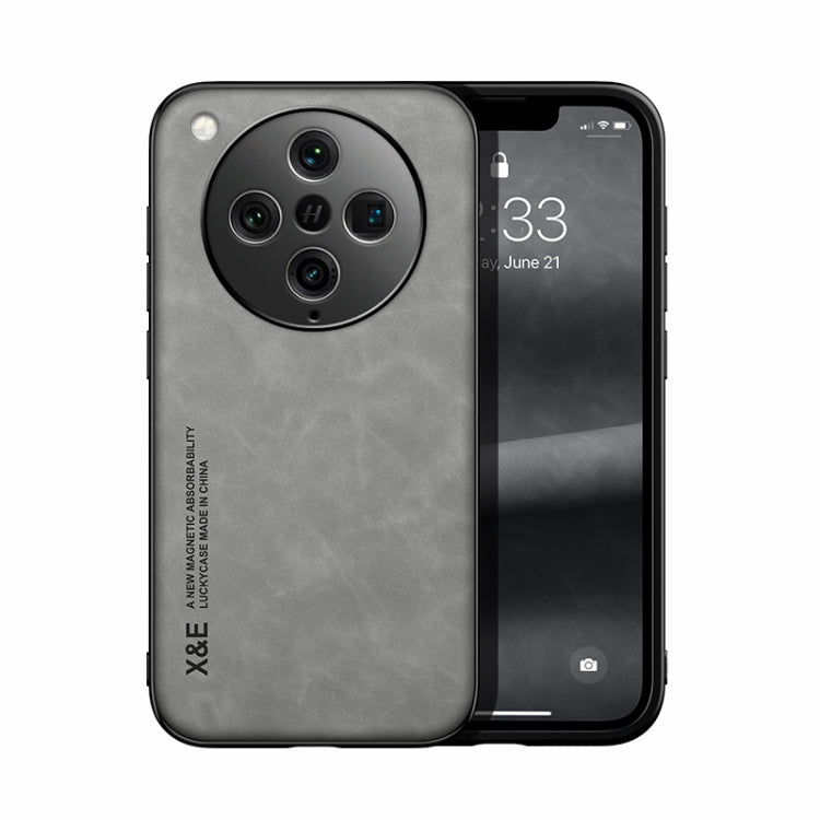 Skin Feel Magnetic PU Leather Back Phone Case - For Oppo K11x / Find X8 Pro / OnePlus Nord CE3 / CE3 Lite