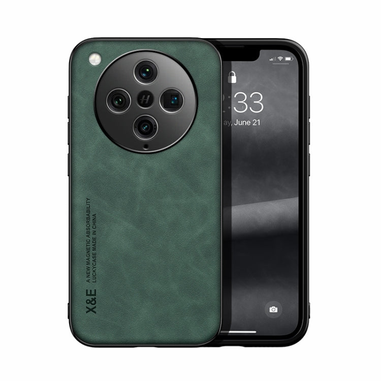 Skin Feel Magnetic PU Leather Back Phone Case - For Oppo K11x / Find X8 Pro / OnePlus Nord CE3 / CE3 Lite