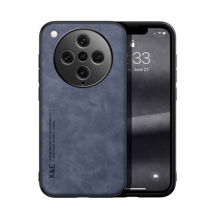 Skin Feel Magnetic PU Leather Back Phone Case - For Oppo K11x / Find X8 Pro / OnePlus Nord CE3 / CE3 Lite