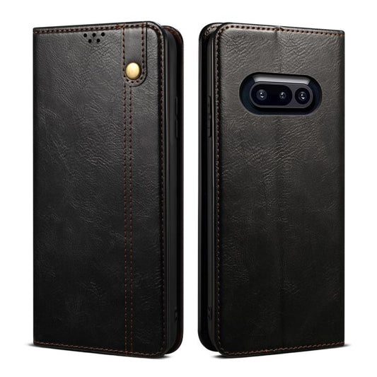 Oil Wax Crazy Horse Texture PU Leather Phone Case - For Nothing Phones