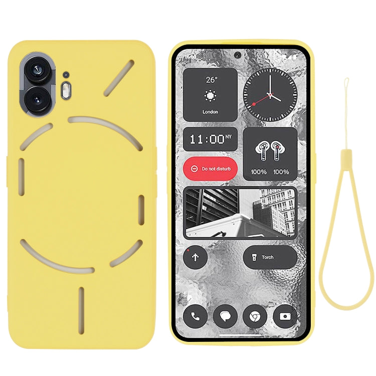 Solid Colour Liquid Silicone Phone Case - For Nothing Phone (2) / (2a)
