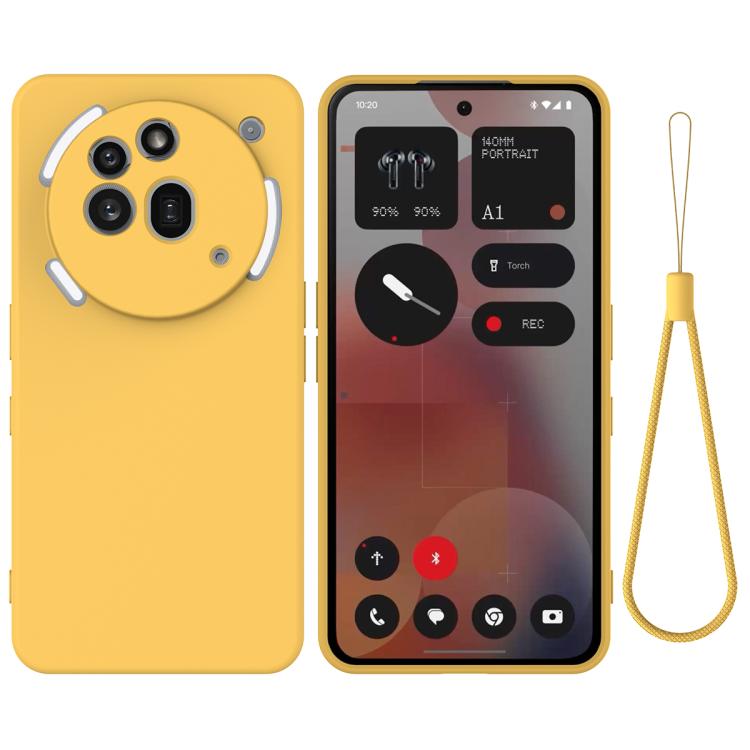 Pure Colour Liquid Silicone Shockproof Phone Case - For Nothing Phones
