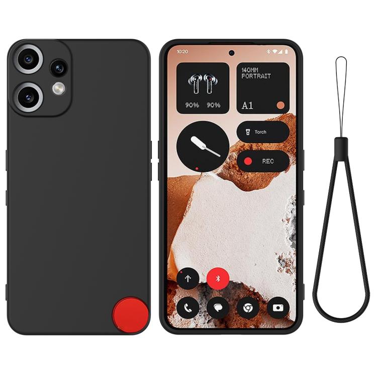 Pure Colour Liquid Silicone Shockproof Phone Case - For Nothing Phones
